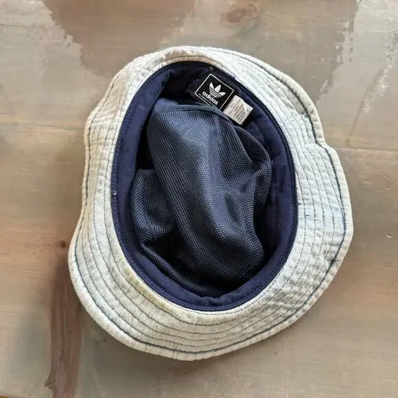 Adidas Blue Denim Unisex Originals Bucket Hat - Picture 8 of 11